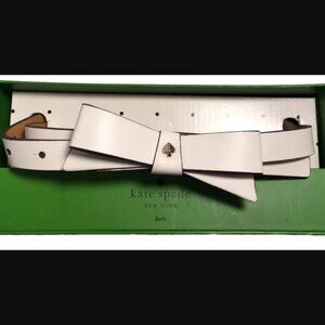 Kate Spade New York Bow Cream/White Belt S/M